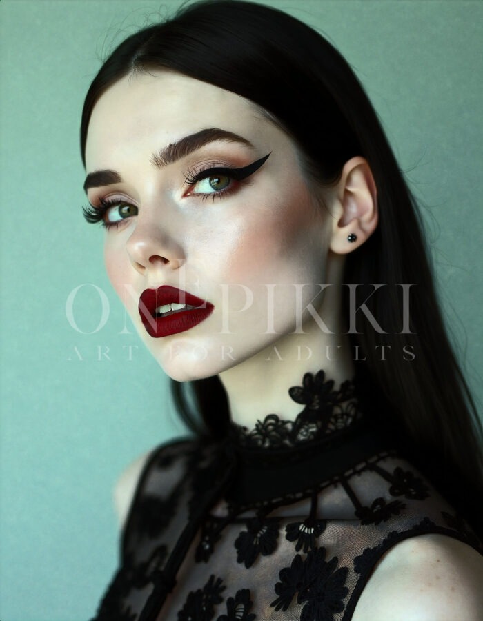 Gothic woman model