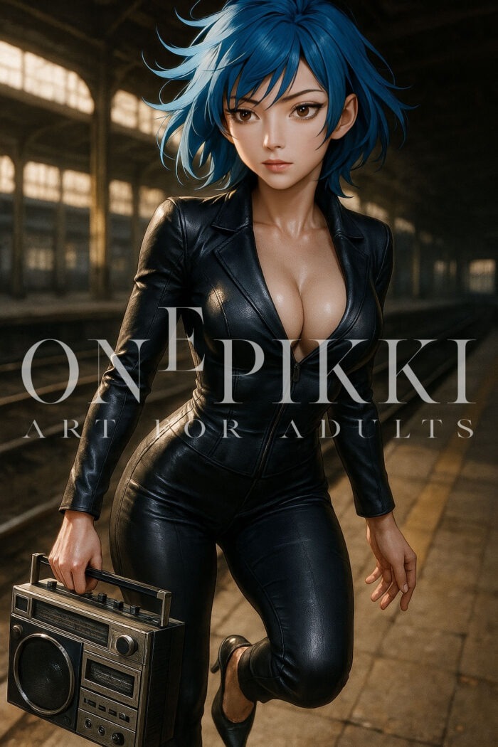 Anime Woman in Station