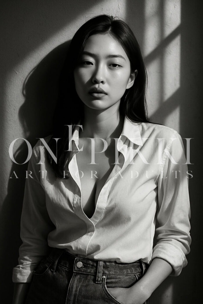 Asian woman posing
