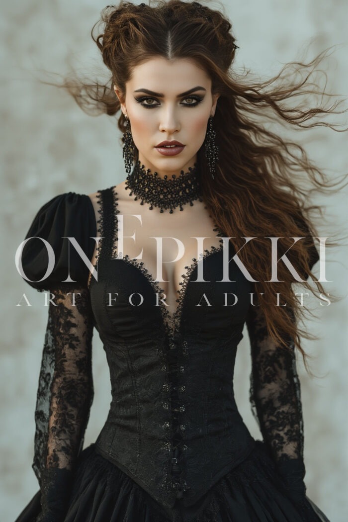 Brown hair Gothic