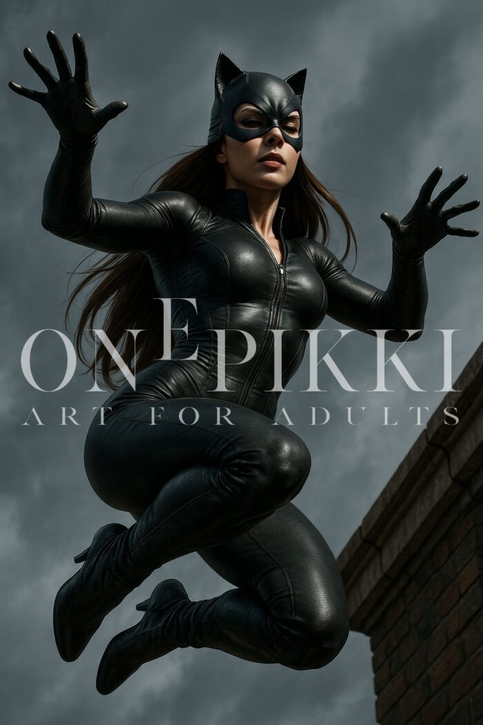 Catwoman jumping