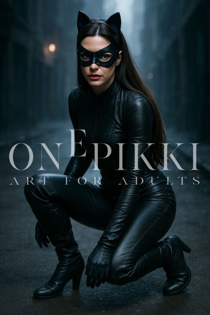 Catwoman kneeling