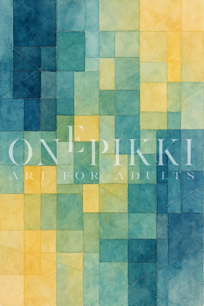 Geometric Watercolor Mosaic 2