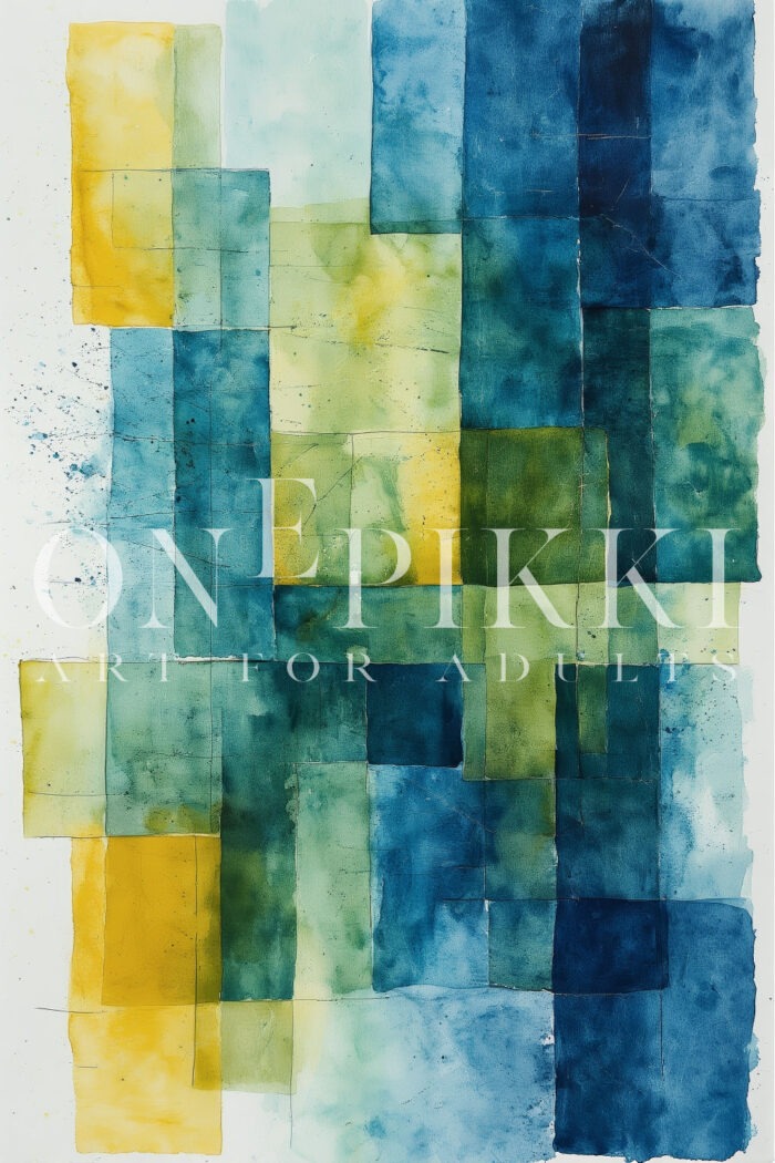 Geometric Watercolor Mosaic 4