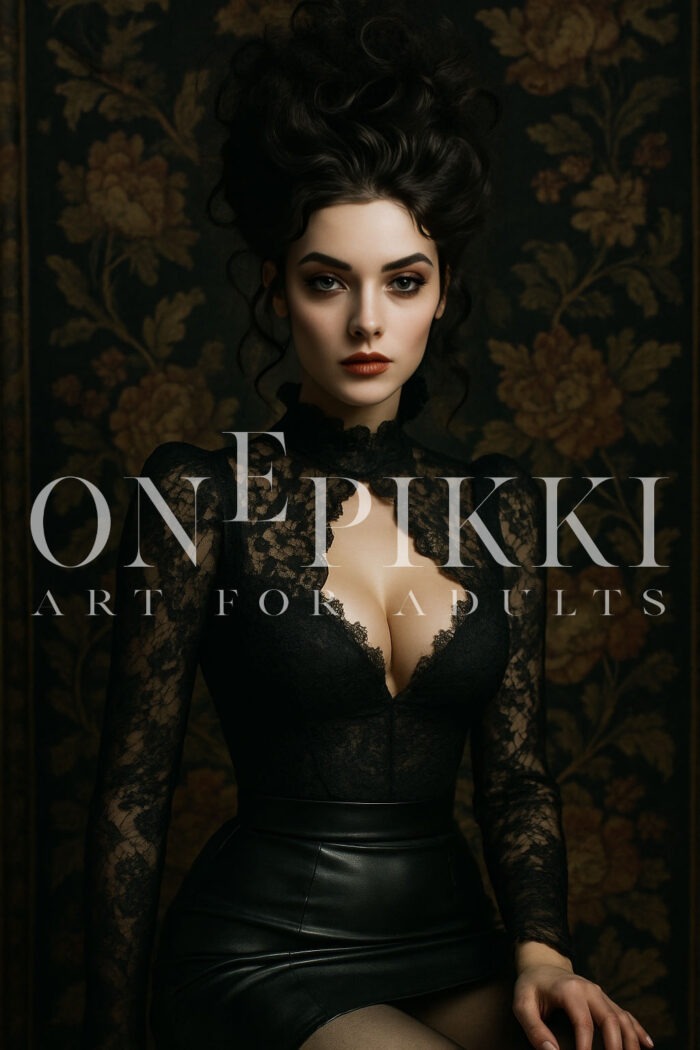 Gothic tapestry portrait