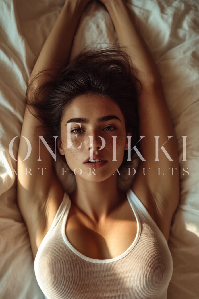 Woman in bed