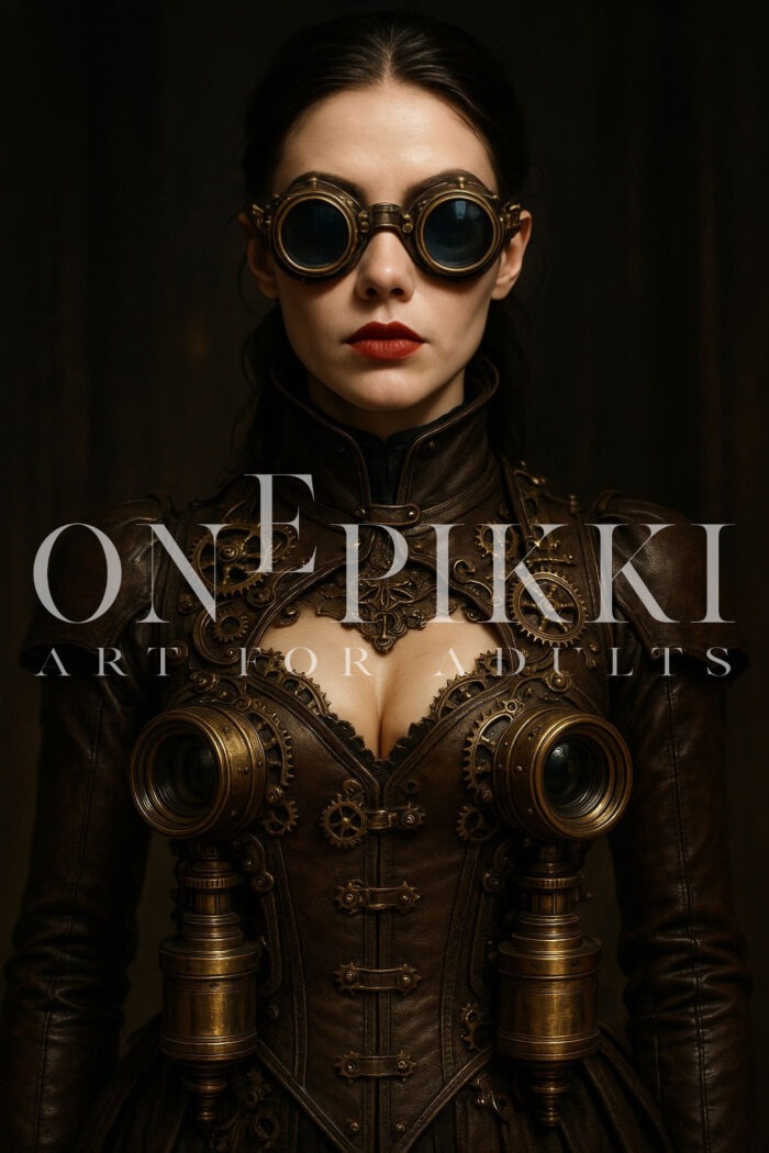Clockwork Commander – Steampunk 4K Portrait Print